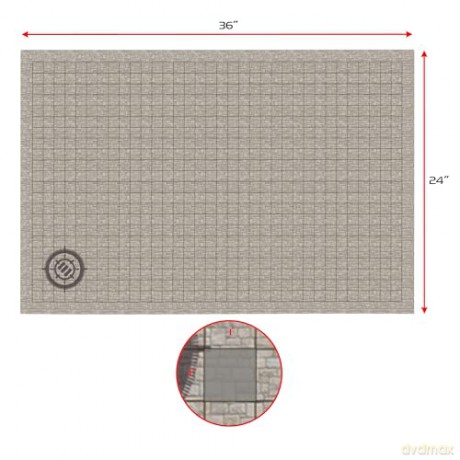 Enhance Tabletop Grid Mat Campaign Kit DnD beige