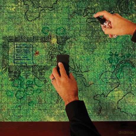 Enhance Tabletop Grid Mat Campaign Kit DnD green