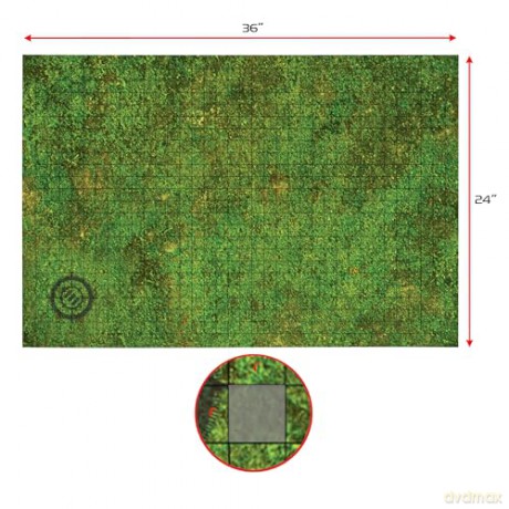 Enhance Tabletop Grid Mat Campaign Kit DnD green