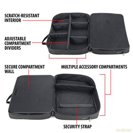 Enhance USA Gear S13 Console Gaming Xbox Case Black