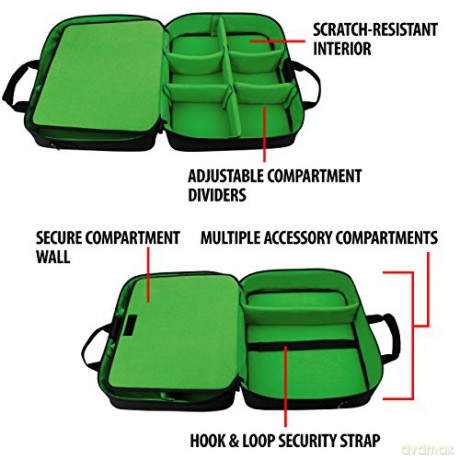 Enhance USA Gear S13 Console Gaming Xbox Case Green