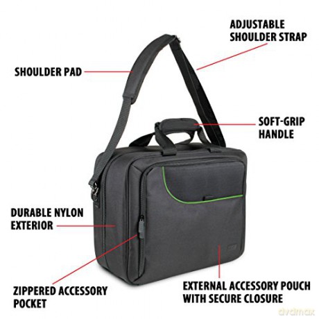 Enhance USA Gear S13 Console Gaming Xbox Case Green