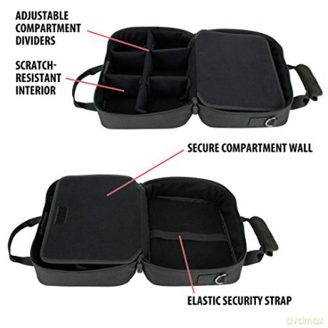 Enhance USA Gear S14 Console Gaming Nintendo Switch Case Black