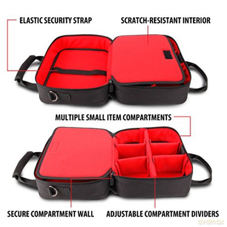 Enhance USA Gear S14 Console Gaming Nintendo Switch Case Red