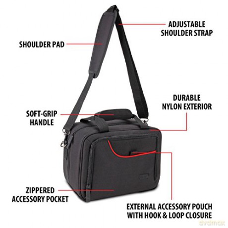 Enhance USA Gear S14 Console Gaming Nintendo Switch Case Red