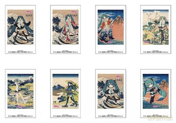 Hatsune Miku x Katsushika Hokusai iXima Instant Photo Card Blind Box Assortment (8)