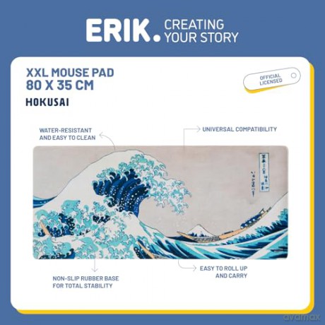 Hokusai The Great Wave of Kanagawa XL Mouse Mat 80 x 35 cm