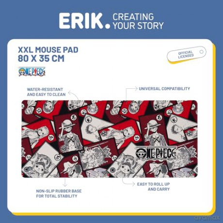 One Piece XL Mouse Mat 80 x 35 cm