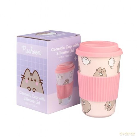 Pusheen Ceramic Kubek z przykrywką 400 ml