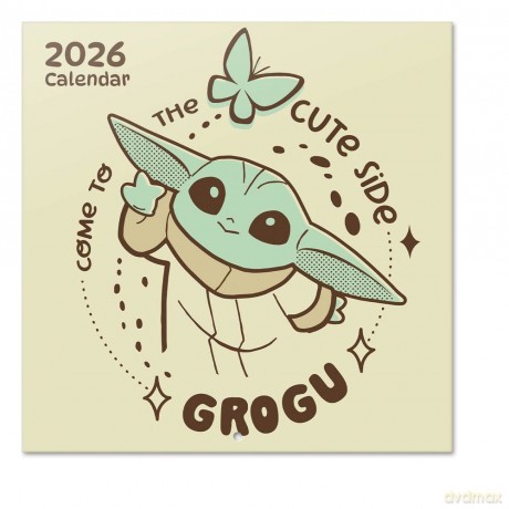 Star Wars The Mandalorian and Grogu 2027 Wall Calendar 30 x 30 cm [KALENDARZ]