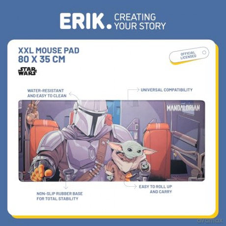 Star Wars The Mandalorian XL Mouse Mat The Child 80 x 35 cm