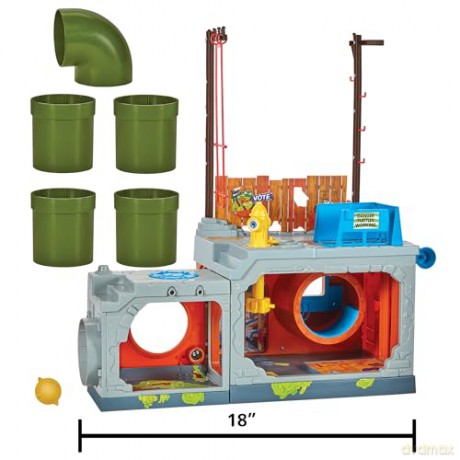 Teenage Mutant Ninja Turtles Building Secret Sewer Lid Playset Mutant Module heo EU Exclusive 30 cm