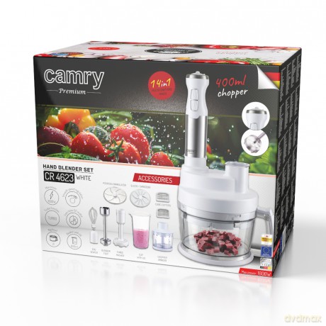 Blender ręczny zestaw 1600W Camry CR 4623 white