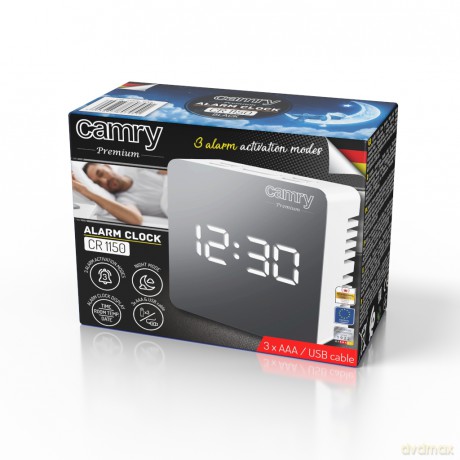 Budzik LED Camry CR 1150 white