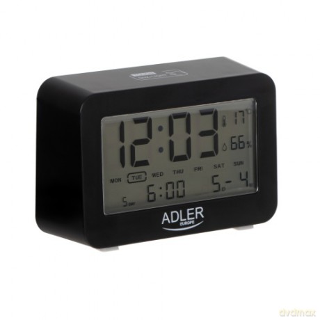 Budzik na baterie Adler AD 1196 black