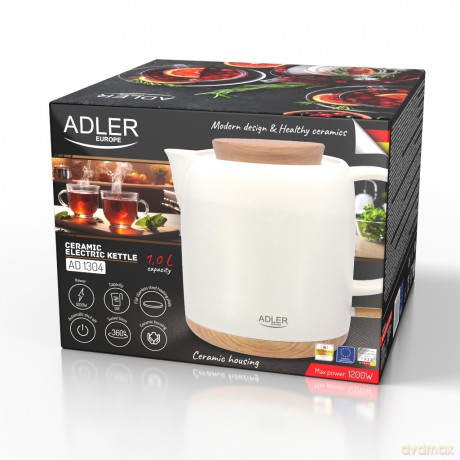 Czajnik ceramiczny elektryczny 1,0L Adler AD 1304