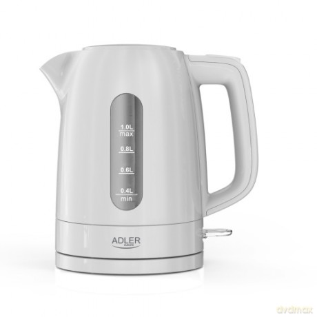 Czajnik elektryczny 1,0 L | STRIX | Obrotowa podstawa | Adler AD 1380w