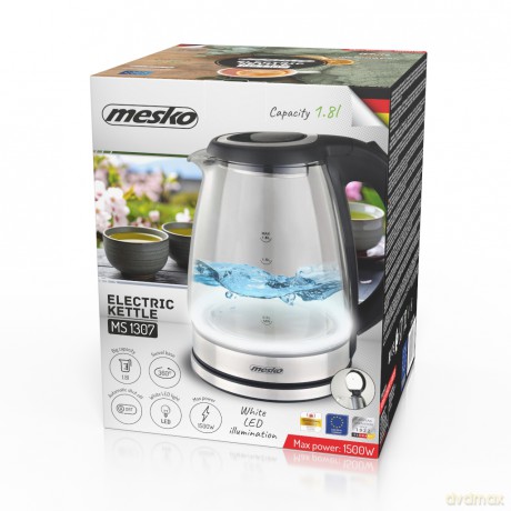 Czajnik elektryczny szklany 1,8L Mesko MS 1307