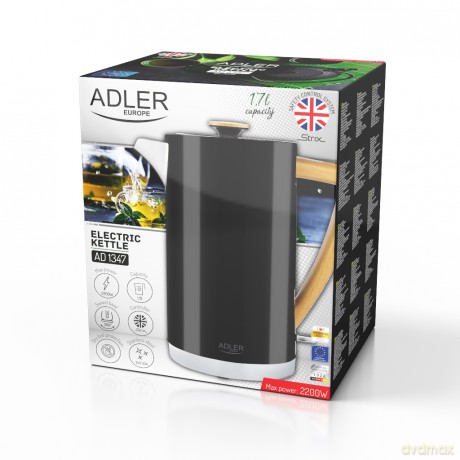 Czajnik metalowy 1,7 L STRIX Adler AD 1347 black