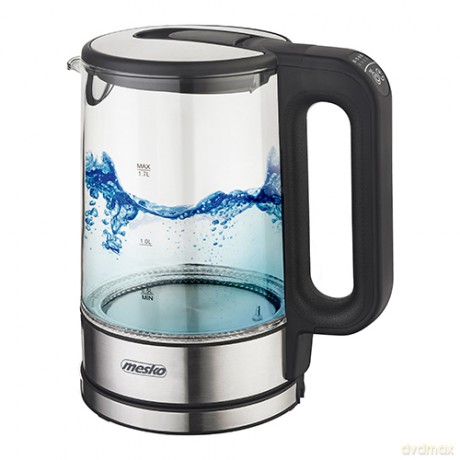 Czajnik szklany 1,7 L z regulacją temp. Mesko MS 1301 black