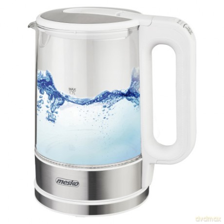 Czajnik szklany 1,7 L z regulacją temp. Mesko MS 1301 white