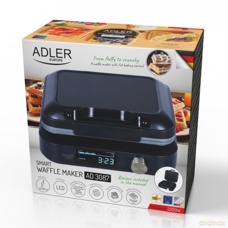 Gofrownica z wyświetlaczem LED Adler AD 3087