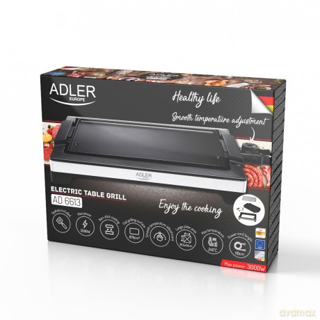 Grill elektryczny stołowy 3000W Adler AD 6613