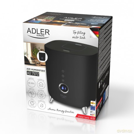 Nawilżacz ultradźwiękowy LED Adler AD 7972 black