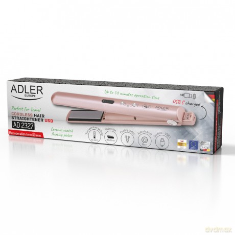 Prostownica bezprzewodowa podróżna - USB Adler AD 2327 pink