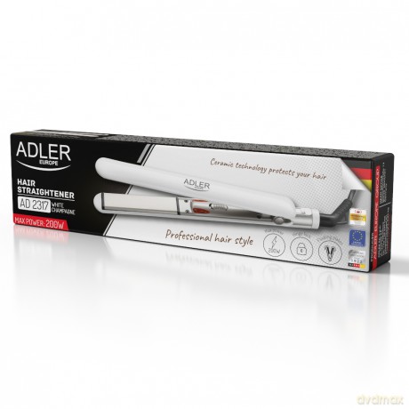 Prostownica ceramiczna Adler AD 2317 white champagne