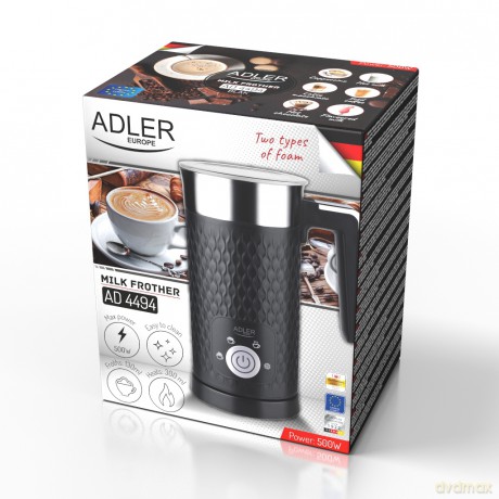 Spieniacz do mleka - spienianie i podgrzewanie (latte i cappucino) Adler AD 4494 black
