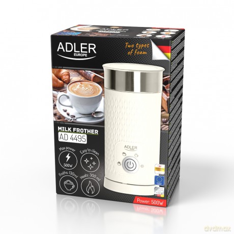 Spieniacz do mleka - spienianie i podgrzewanie (latte i cappucino) Adler AD 4495