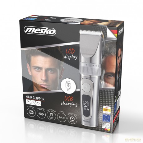 Strzyżarka do włosów z wyświetlaczem LCD Mesko MS 2843