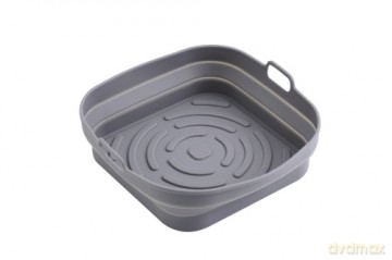 Tacka silikonowa do frytkownicy powietrznej | Kwadratowa | 19,7 cm | Wielokrotnego użytku | Silikon spożywczy BPA Free Adler AD 6735