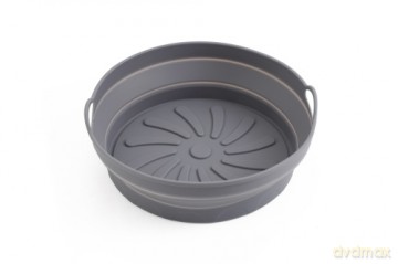 Tacka silikonowa do frytkownicy powietrznej | Okrągła | 20,3 cm | Wielokrotnego użytku | Silikon spożywczy BPA Free Adler AD 6734