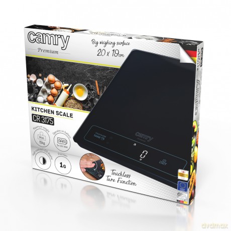 Waga kuchenna - 15kg - bezdotykowe tarowanie Camry CR 3175