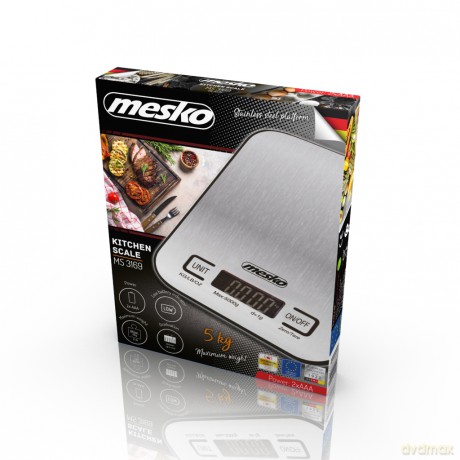 Waga kuchenna - inox Mesko MS 3169 black