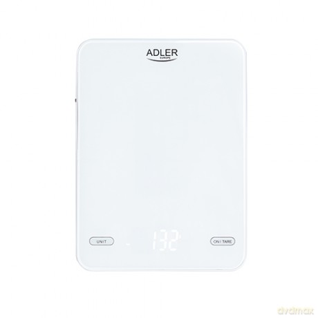 Waga kuchenna 10kg ładowana przez USB Adler AD 3177 white