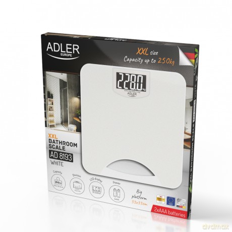 Waga łazienkowa - 250kg Adler AD 8193 white