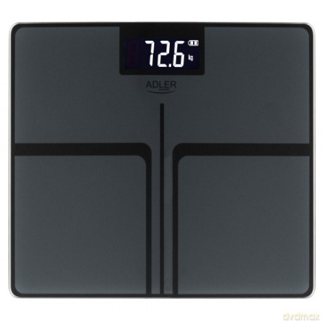 Waga Łazienkowa USB-C, Akumulatorowa, 180 kg, Dokładność 100 g Adler AD 8194 stripes