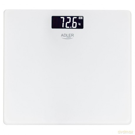 Waga Łazienkowa USB-C, Akumulatorowa, 180 kg, Dokładność 100 g Adler AD 8194 white