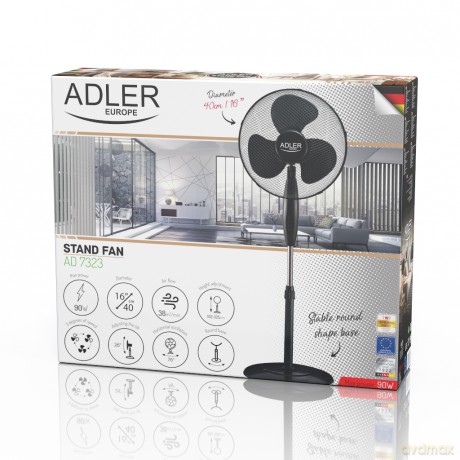 Wentylator stojący 40cm Adler AD 7323 black