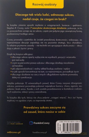12 nieoczywistych praw sukcesu, o których nikt ci nie powiedział - Stephen R. Covey [KSIĄŻKA]