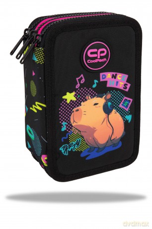 Piórnik potrójny z wyposażeniem Coolpack Jumper 3 Capybara Music