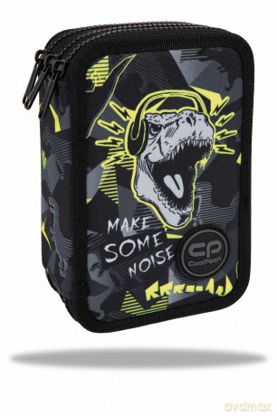 Piórnik potrójny z wyposażeniem Coolpack Jumper 3 Dinopark