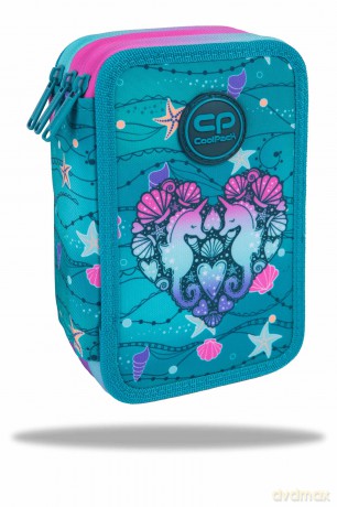 Piórnik potrójny z wyposażeniem Coolpack Jumper 3 Seafish