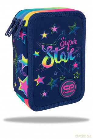 Piórnik potrójny z wyposażeniem Coolpack Jumper 3 Stars