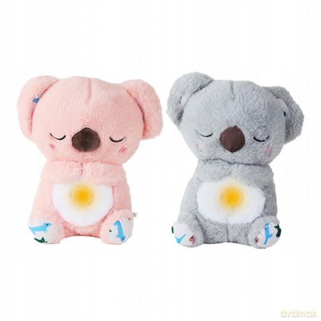 Koala pluszowa b/o z funkcją spania, podczas spania widać poruszający