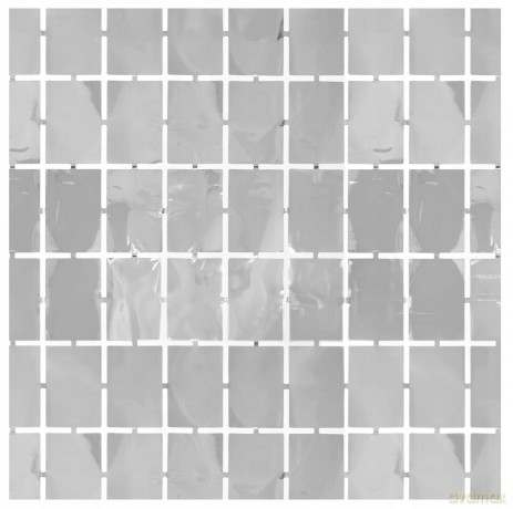 Kurtyna imprezowa kwadraty srebrna 100x200cm 137512