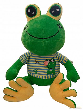 Maskotka żaba w ubranku 50cm